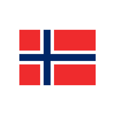 Drapeau Norvège - tissu - 90 x 150cm