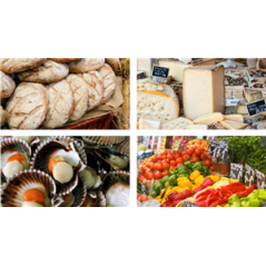 Mobiles Marché x4 - carton - 27 x 49cm