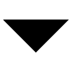 Bandana noir - tissu - 57 x 57 x 83cm