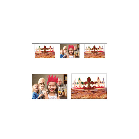 Guirlande Épiphanie 10 fanions 20 x 30cm - papier Long. 520cm