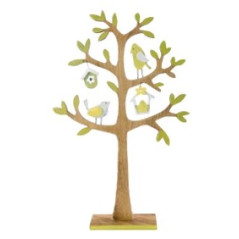 Arbre en bois vert 22 x 5 x 34cm