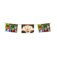 Guirlande visuel Printemps 10 fanions 30 x 21cm - papier Long. 520cm