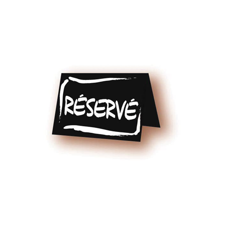 Chevalet de table Réservé PVC 7 x 5 cm