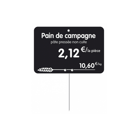 Étiquette boulangerie pain de campagne 10.5 x 7 cm