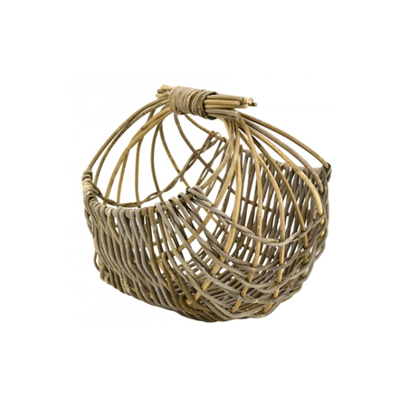 Panier ajouré en poelet gris 35 x 32 x 35cm