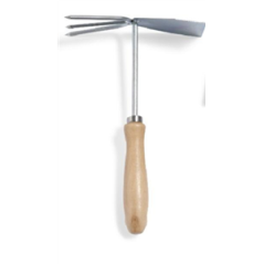 Serfouette manche en bois - outil de jardin 27 x 17cm