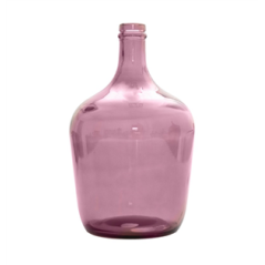 Vase type Jeanne en verre rose tendre 18 x 30cm