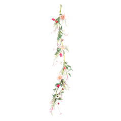 Guirlande Love Blush Rose et Vert 170cm