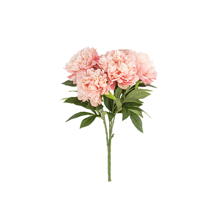 Bouquet de 5 Pivoines roses - Haut. 49cm
