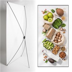 Kakemono Zero déchets 80 x 180 sur Toile M1 / X Banner