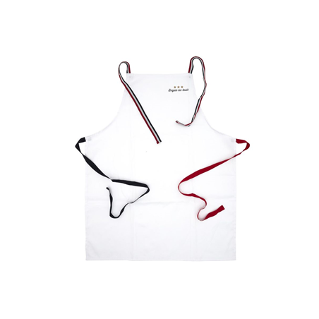 Tablier de Cuisine Brigade des Étoiles blanc - Haut. 86 cm