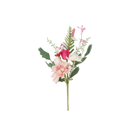 Branche Love to Love Blush rose et vert - Haut. 40cm