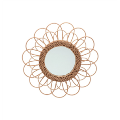 Miroir en rotin - Diam. 40cm