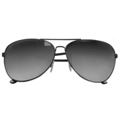 Paire de lunettes noires à verre fumés - Taille adulte