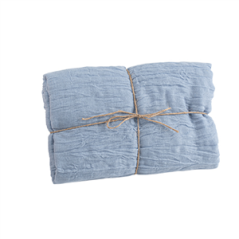 Chemin de table Cheesecloth bleu ciel 90cm x 3m