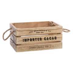 Cagette en bois Imported Cacao - L. 23 x l. 17 x H. 11cm