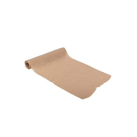 Chemin de table mousseline Noisette 28cm x 5m