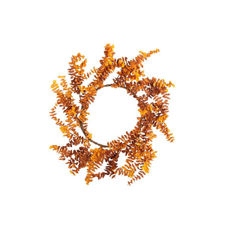 Couronne d'Eucalyptus Dégradé d'Orange et Camel Ø55cm