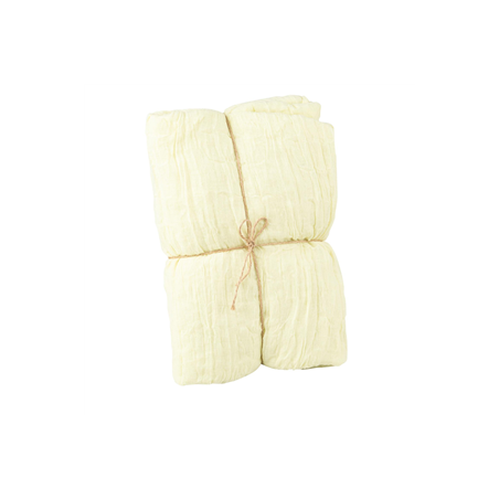 Chemin de table Cheesecloth jaune pâle 90cm x 3m