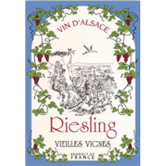 Tissu Imprimé  Riesling  - Coton - 48 x 72 cm