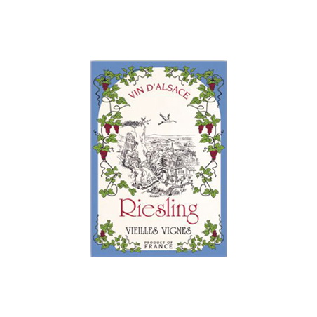 Tissu Imprimé  Riesling  - Coton - 48 x 72 cm