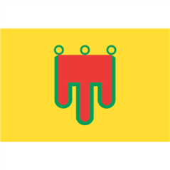 Drapeau Auvergne - tissu - 60 x 90cm