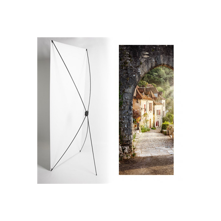 Kakémono Sud Ouest Rocamadour  - 80 x180 - Toile M1 / avec structure  X- Banner