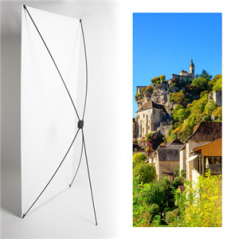 Kakémono Sud Ouest Rocamadour 2 - 80 x180 - Toile M1 / avec structure  X- Banner