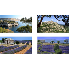 Mobiles Provence x4 - carton - 27 x 49cm