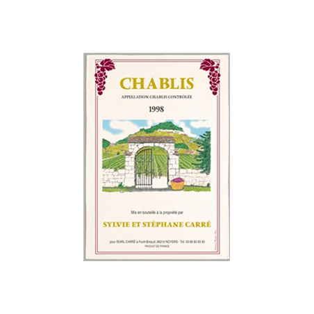 Tissu Imprimé  Chablis  - Coton - 48 x 72 cm*