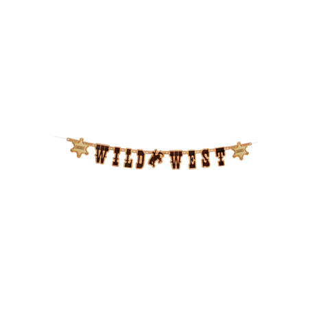 Guirlande lettre 'Wild West' - carton Long. 110cm