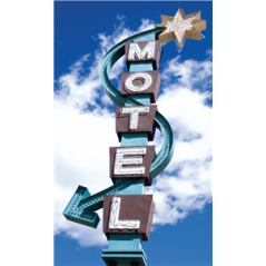 Kakemono Motel - 180 x 80 cm - M1 avec structure X- Banner