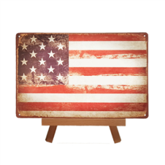 Plaque métal USA - 20 x 30cm