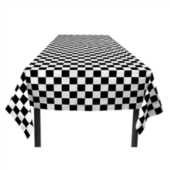 Nappe PE à damier (130 x 180 cm)