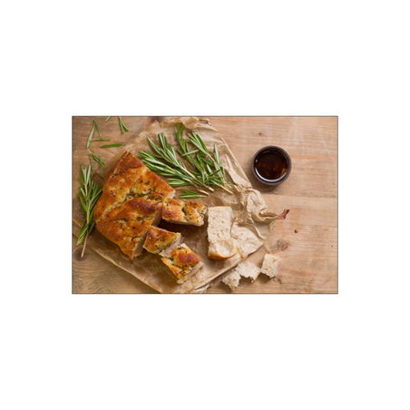 Visuel imprimé Italie Focaccia 40 x 30cm sur support bristol 350 gr