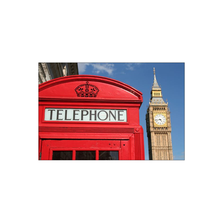 Visuel imprimé Angleterre Cabine 40 x 30cm sur support bristol 350 gr