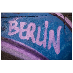 Visuel imprimé Allemagne Berlin tag - 40 x 30 cm sur support bristol 350 gr
