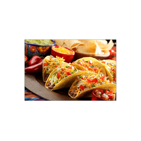 Visuel imprimé Mexique Tacos - 40 x 30 cm sur bristol 350 gr