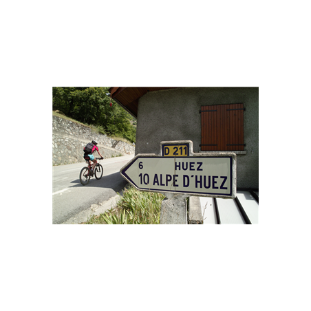 Visuel imprimé Cyclisme Alpes d'Huez - 40 x 30cm sur support bristol 350 gr