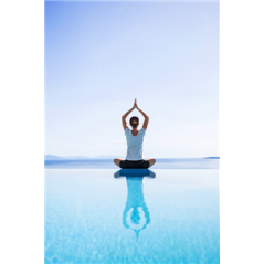 Visuel imprimé Yoga sur forex - 20 x 30cm