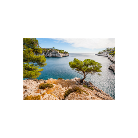 Visuel imprimé Calanques Provence sur forex - 20 x 30cm