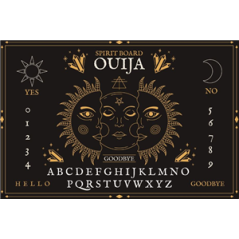 Visuel imprimé Ouija - 40 x 30 cm sur support bristol 350 gr