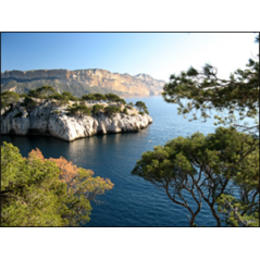 Visuel imprimé Provence Méditerranée - 40 x 30cm sur support bristol 350 gr