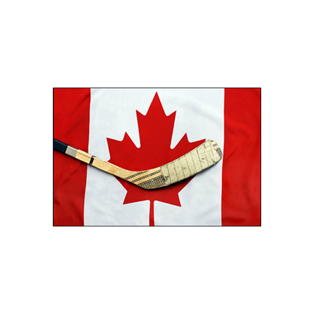 Visuel imprimé Canada Hockey Drapeau - 40 x 30cm sur support bristol 350 gr