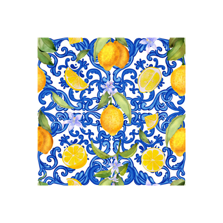 Visuel imprimé Carreau de faïence italienne 1 - 20x20 cm sur FOREX