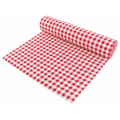 Chemin de table vichy rouge tissu 28cm x 5m