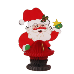 Pere noel alveole hauteur 40 cm