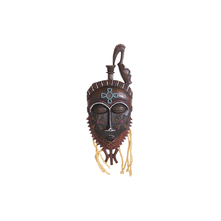 Masque Africain - Résine / Corde H.40 x 15cm