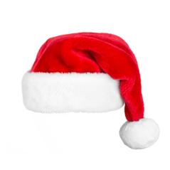 Bonnet de père noël - feutre Q+ - taille adulte - haut 33 cm diam 26 cm