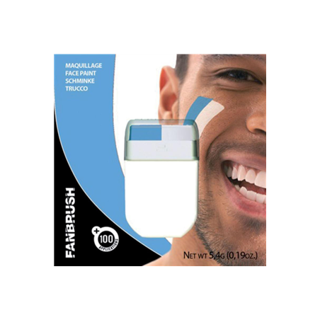 Maquillage bleu et blanc